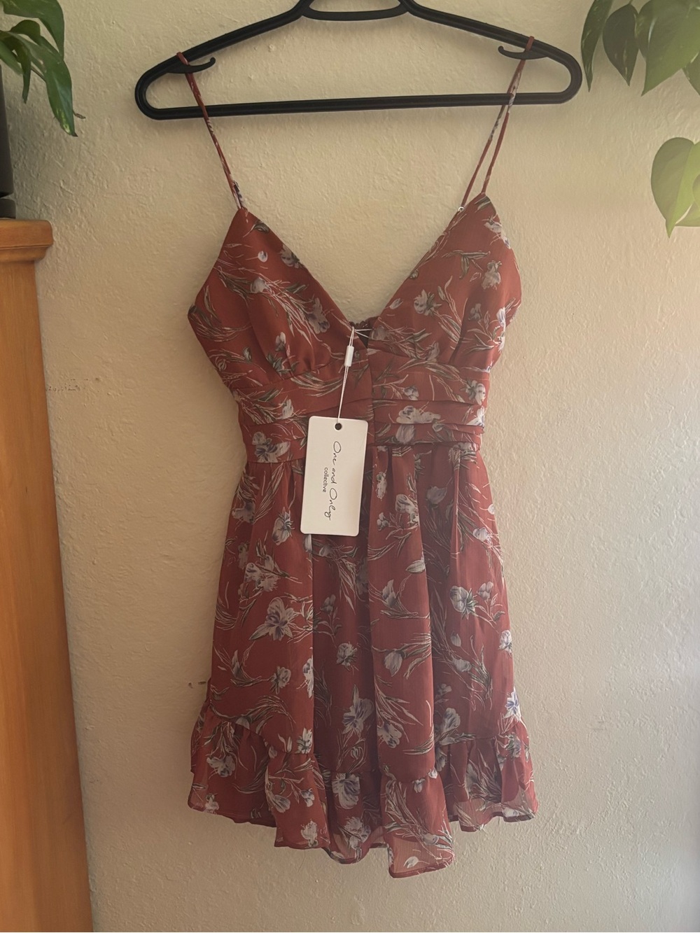 Olive & Oak Rust Floral Sundress